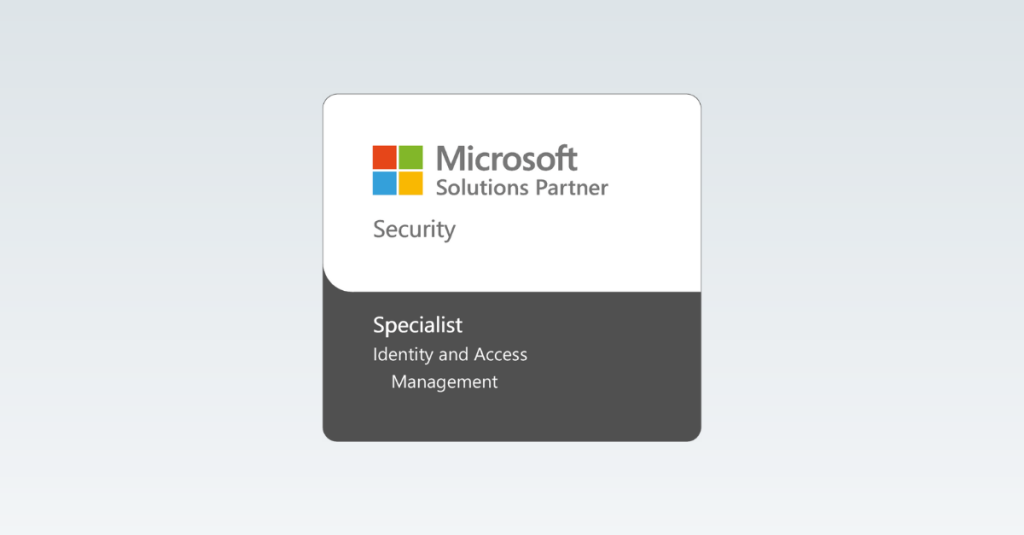 VNEXT IAM badge - Microsoft Security Designation